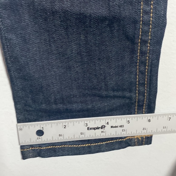 MEK Avalon Cigarette Jeans NWT Women's 29 Dark Blue Denim Embroidered Low Rise - Picture 17 of 17